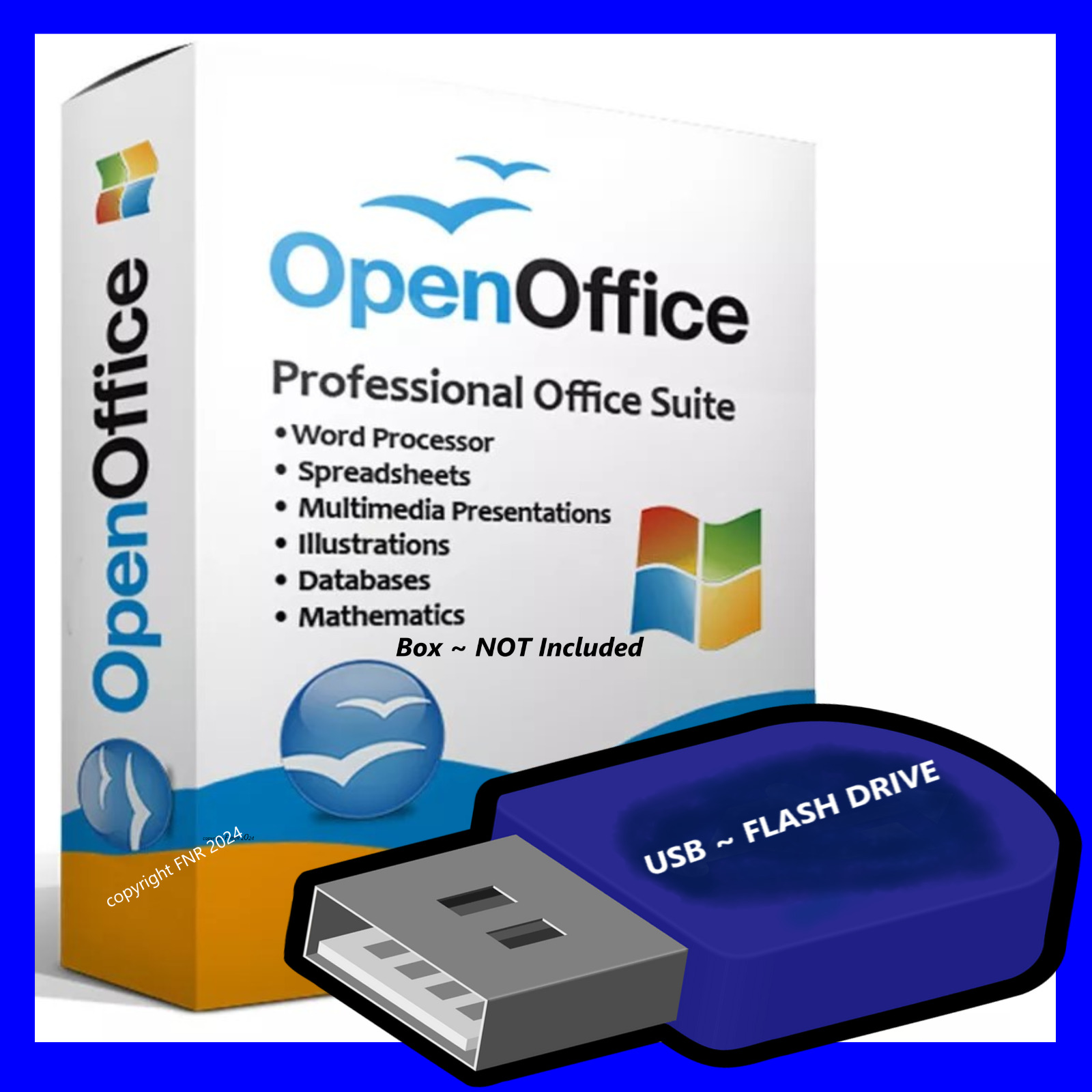 Open Office Software Suite ~ Windows Word Processing ~ Home Student Business USB