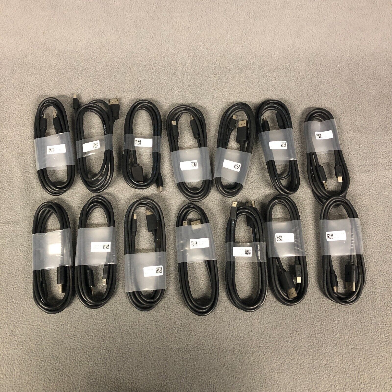 Lot of 14 Dell mDP to DP/ Mini Display Port to DispayPort Cables New OEM