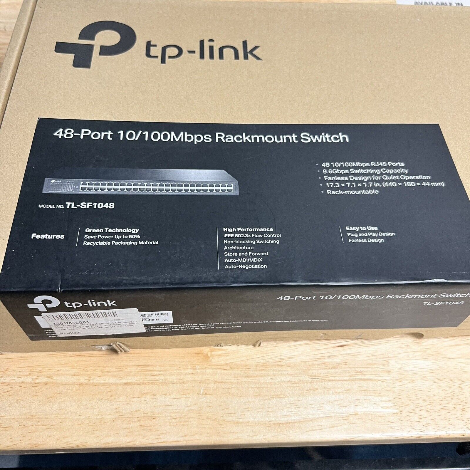 tp-link 48-Port 10/100Mbps Rackmount Switch TL-SF1048
