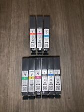 Lot of 9 Canon Genuine Ink EMPTY  PGI-9 Inkjet Cartridges picture