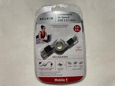 Belkin F3u138v03-rtc USB 2.0 Retractable Cable, Silver picture