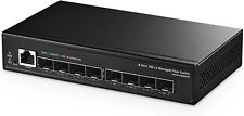 8 Port 10G SFP+ Managed Switch 10 Gigabit Optical Ethernet L3 160Gbps Bandwidth picture