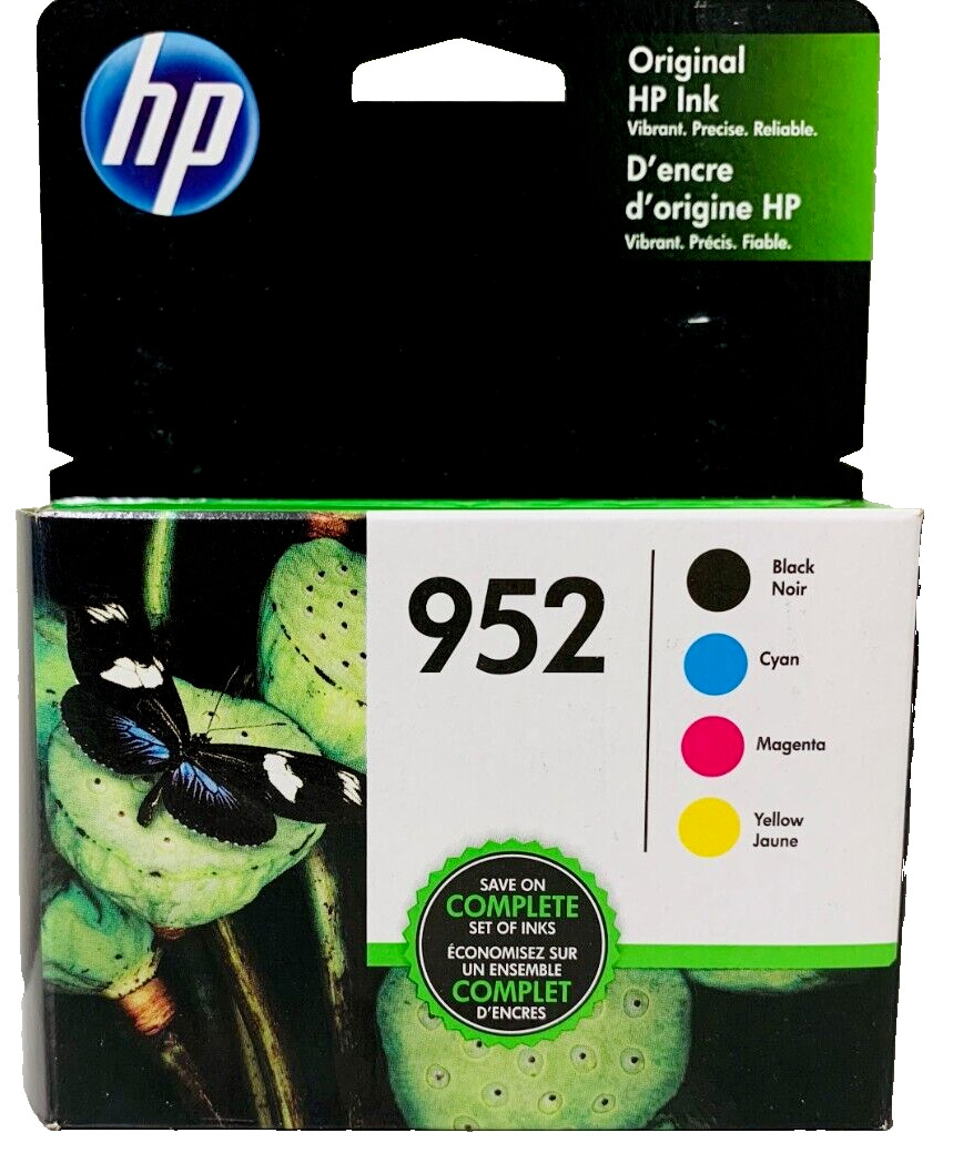 Genuine 952 Set Ink Cartridges HP OfficeJet Pro 7740 8210 8216 8218 8710 -4pk