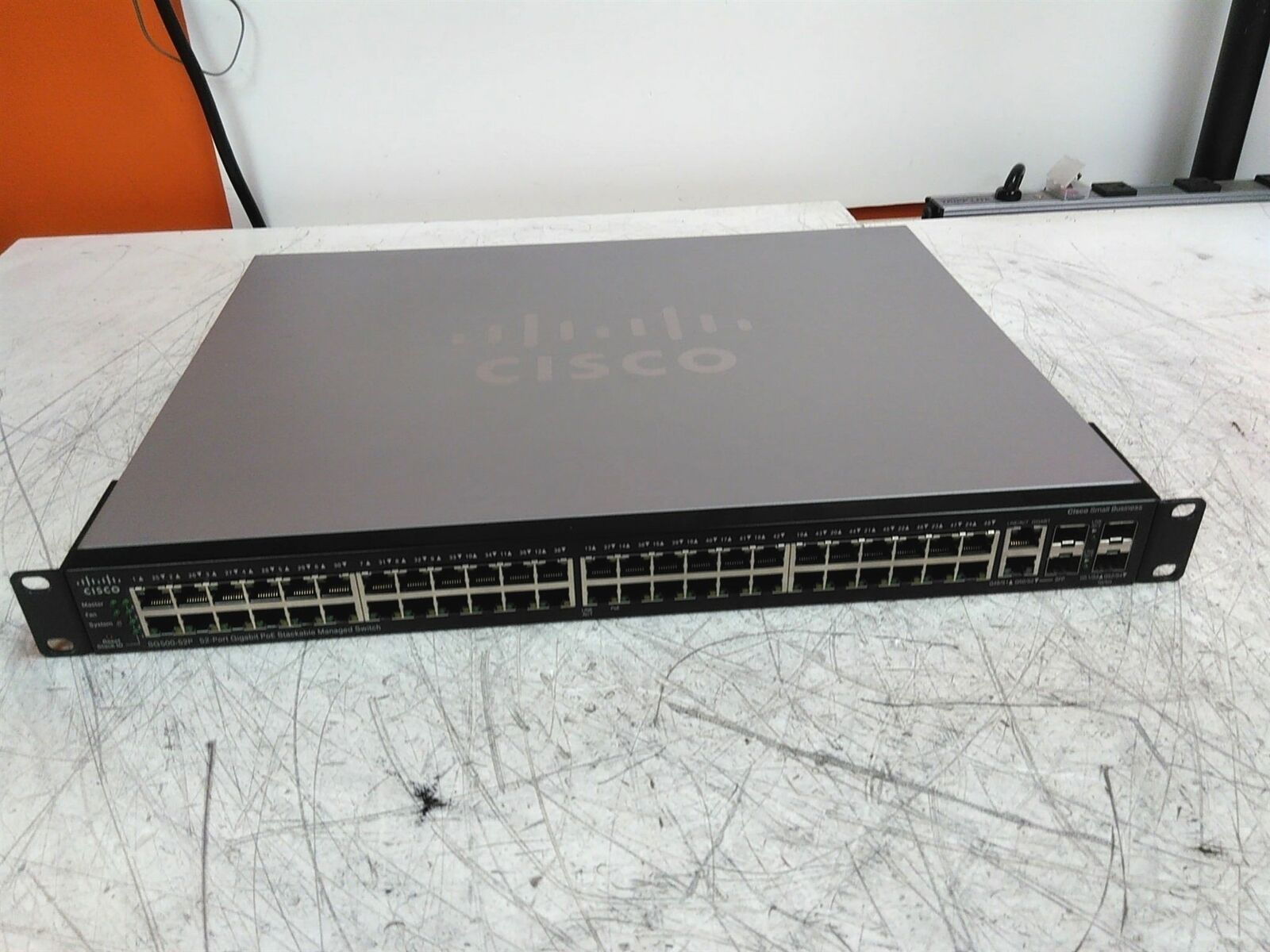Cisco SG500-52P-K9 52 Port Gigabit PoE Stackable Managed Switch 