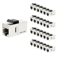 iwillink Shielded Cat7 RJ45 Keystone Coupler in Silver Female to Female Coupler picture
