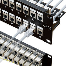 iwillink Rackmount or Wall Mount 19in Shielded RJ45 Patch Panel Cat6 Patch Panel picture