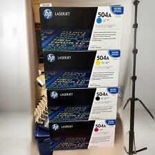 Genuine Set of 4 HP 504A Toner CE250A Black CE251A Cyan CE252A Yellow CE253A Mag picture
